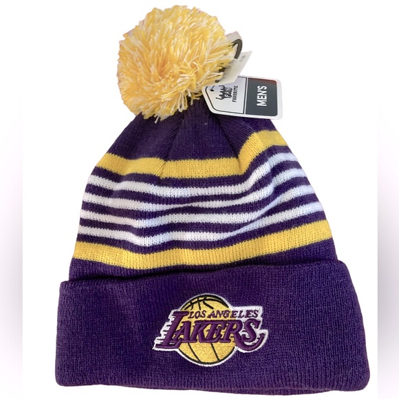 NBA Other - Lakers NBA Men’s Beanie with pom pom NWT